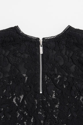 Shoulder Pad Combination Lace Blouse - 2026AUTUMN