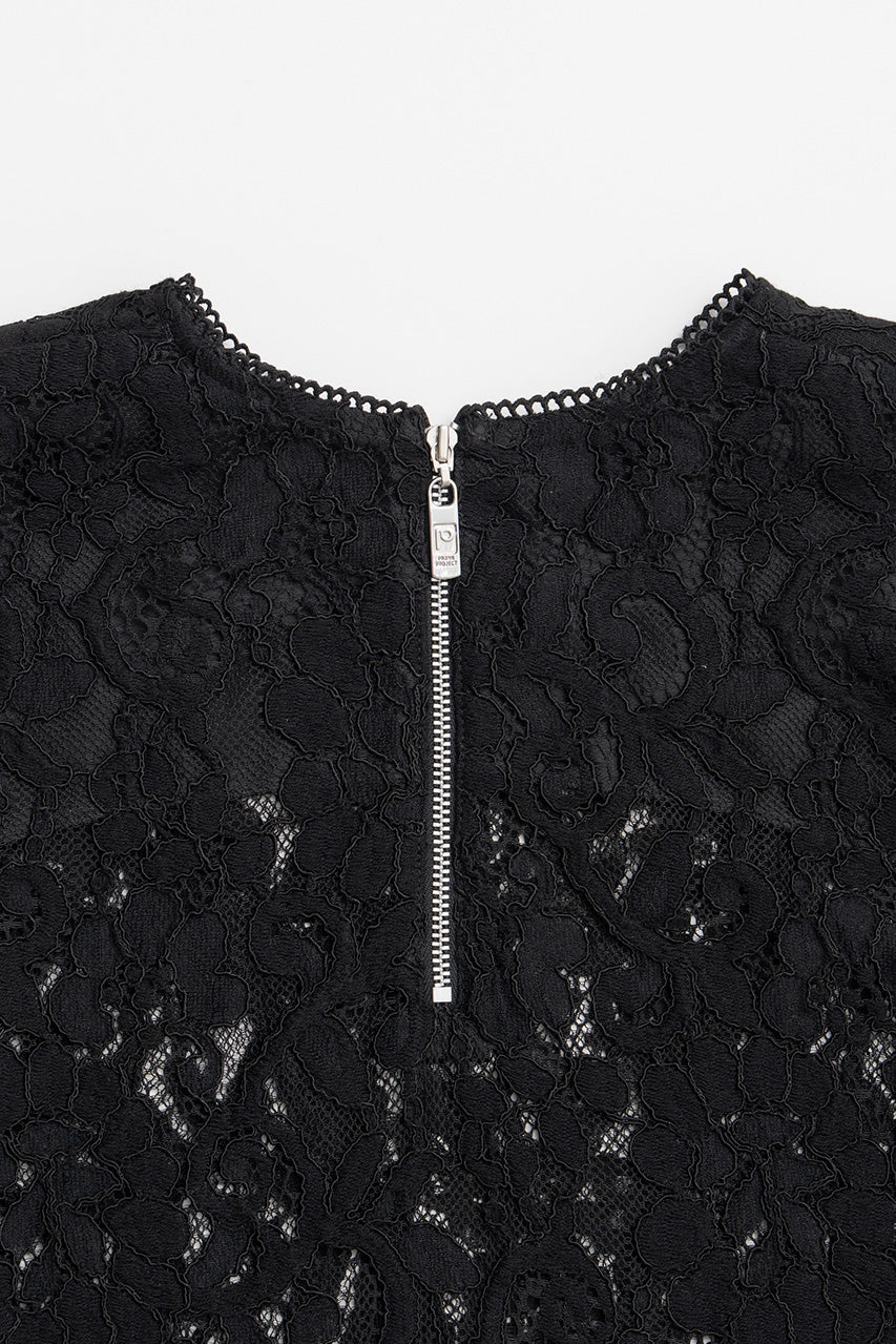 Shoulder Pad Combination Lace Blouse - 2026AUTUMN