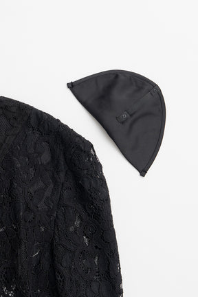 Shoulder Pad Combination Lace Blouse - 2026AUTUMN