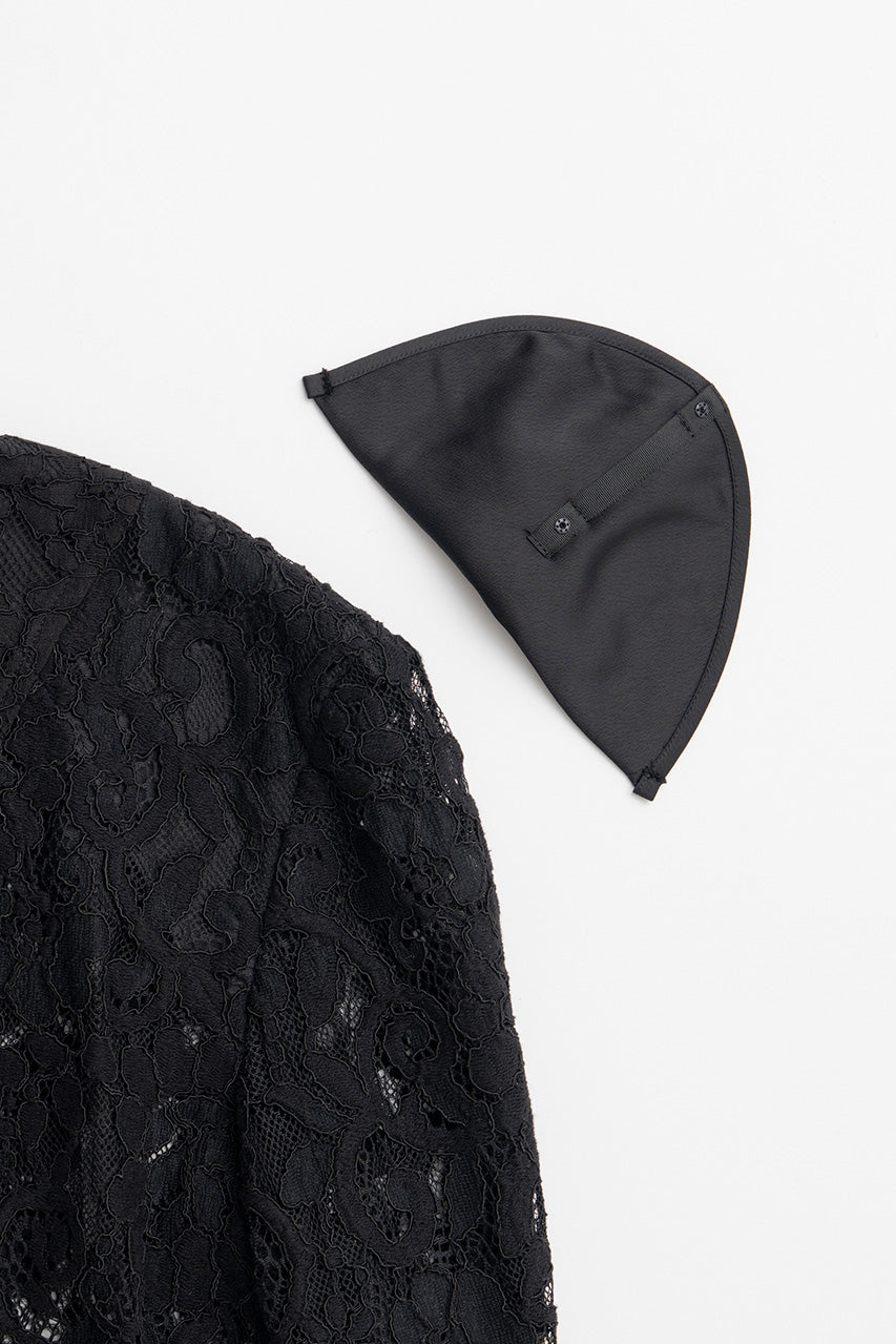 Shoulder Pad Combination Lace Blouse - 2026AUTUMN