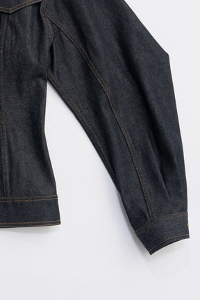 Scarf-Shaped Denim Jacket