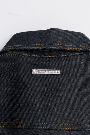 Scarf-Shaped Denim Jacket