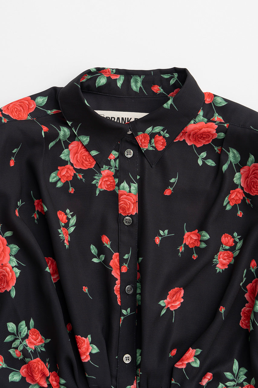 Hold Waist Rose Shirt - 2026AUTUMN