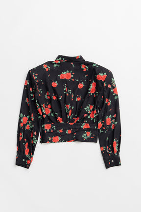 Hold Waist Rose Shirt - 2026AUTUMN