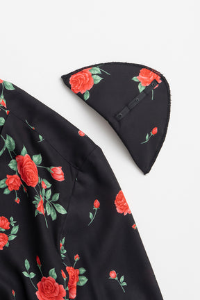 Hold Waist Rose Shirt - 2026AUTUMN