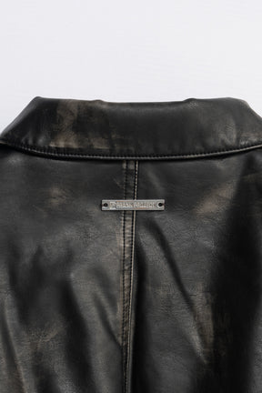 Flight Leather Bomber Jacket - 2025 AUTUMN