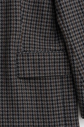 Gun Club Check Wide Shoulder Coat - 2026AUTUMN