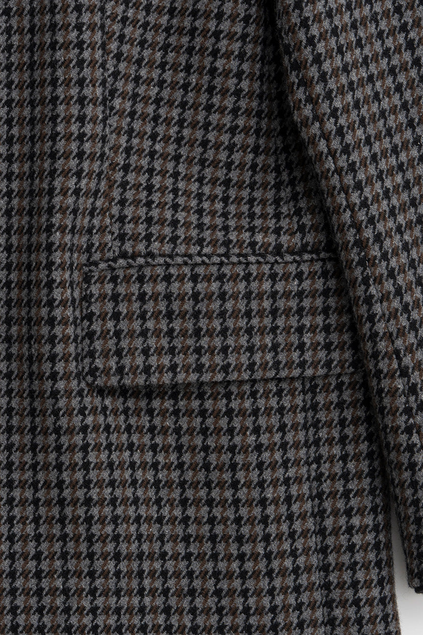 Gun Club Check Wide Shoulder Coat - 2026AUTUMN