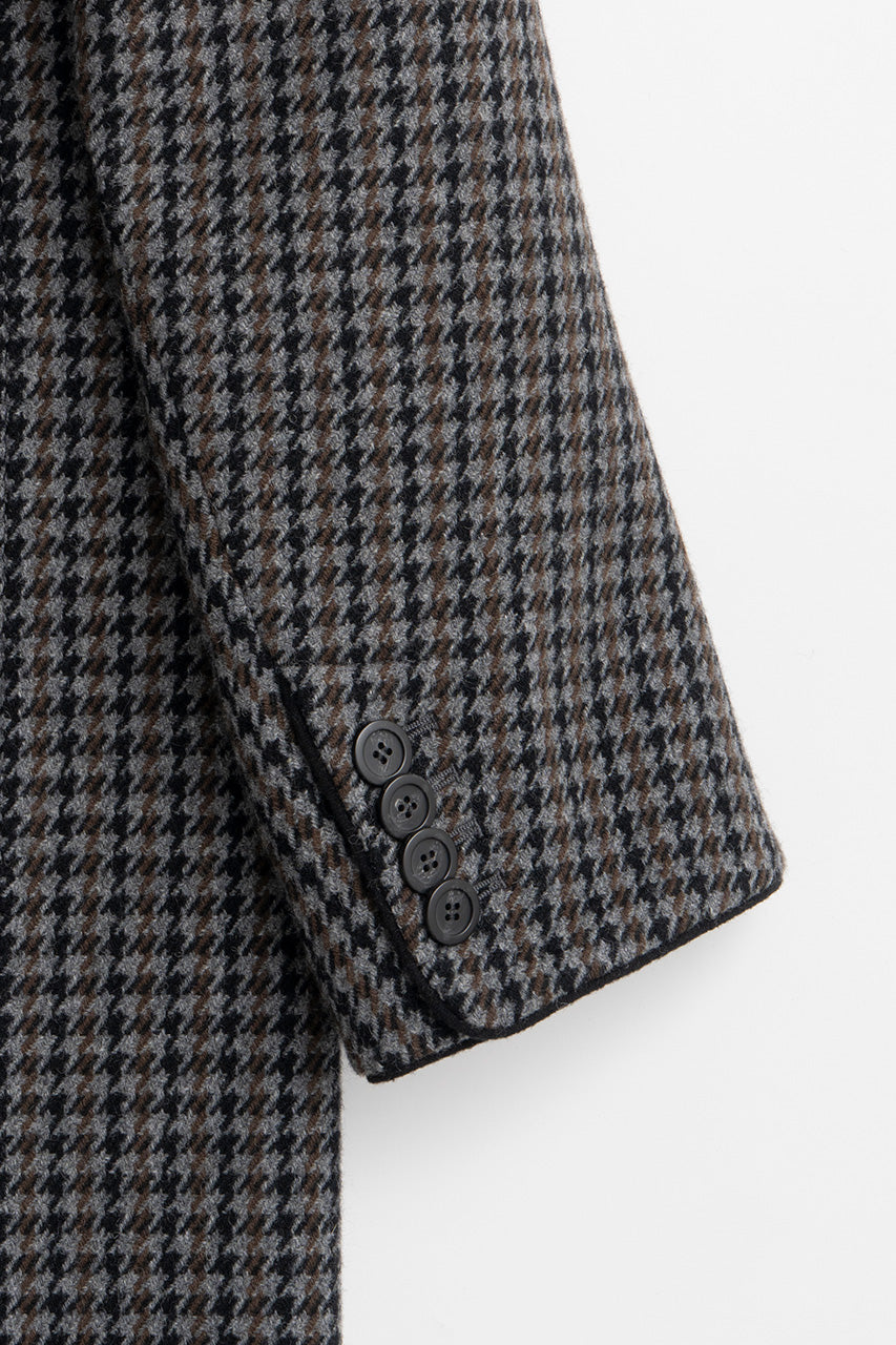 Gun Club Check Wide Shoulder Coat - 2026AUTUMN