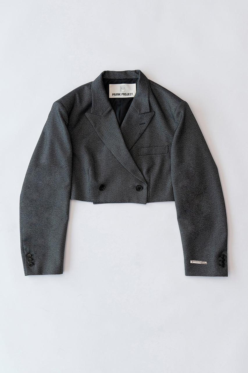 【23AUTUMN先行予約商品】Tech Tweed Cropped Short Jacket