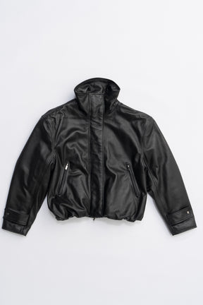 SHEEP Leather High Neck Blouson - 2025 AUTUMN