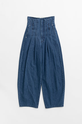 Tuck Cocoon Denim Pants - 2026AUTUMN