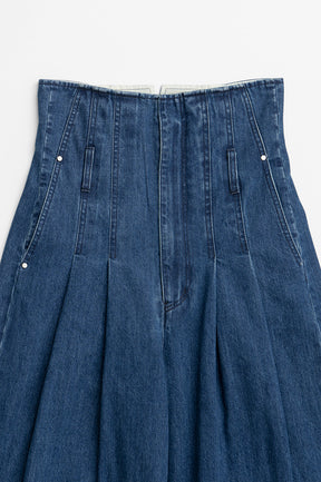 Tuck Cocoon Denim Pants - 2026AUTUMN