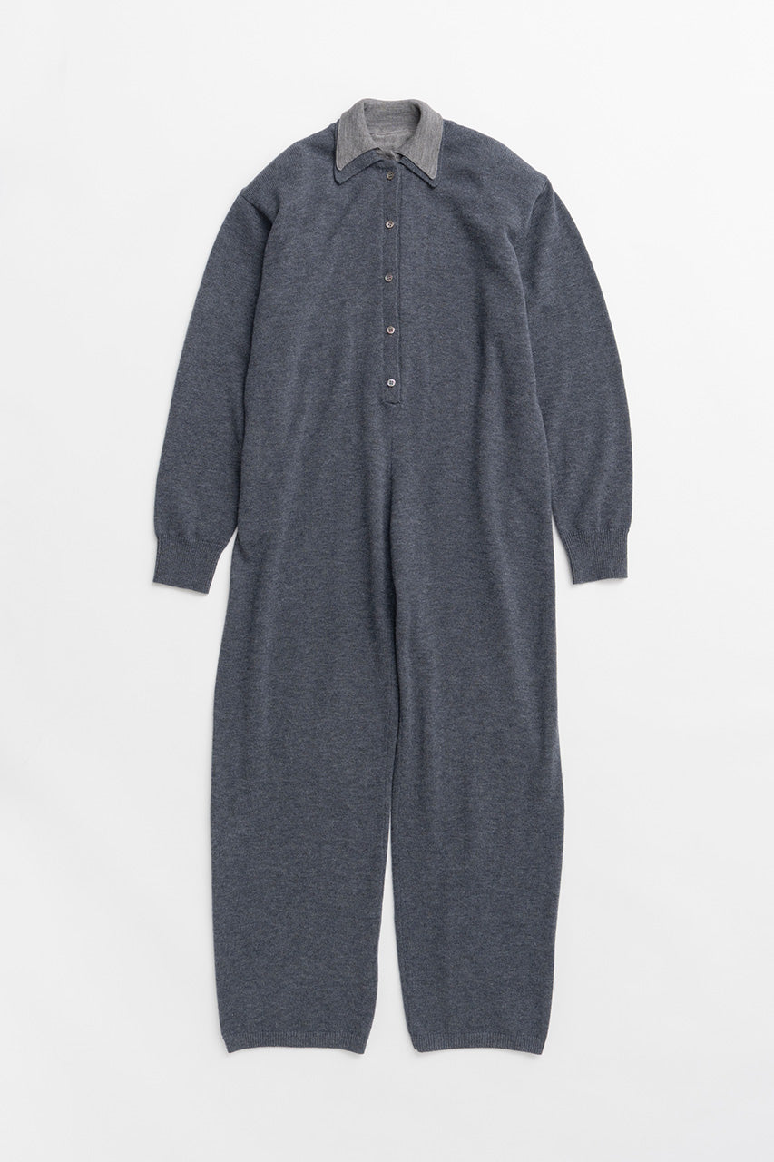 Knit Polo Jumpsuit - 2026AUTUMN