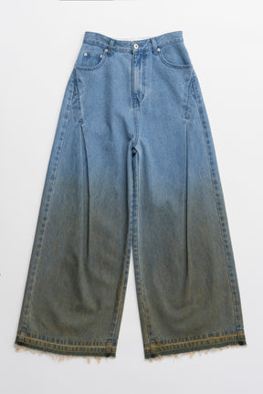 【25 SPRING PRE ORDER】Gradient Wide Denim Pants