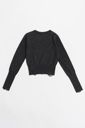 Cashmere Blend Damaged Knit