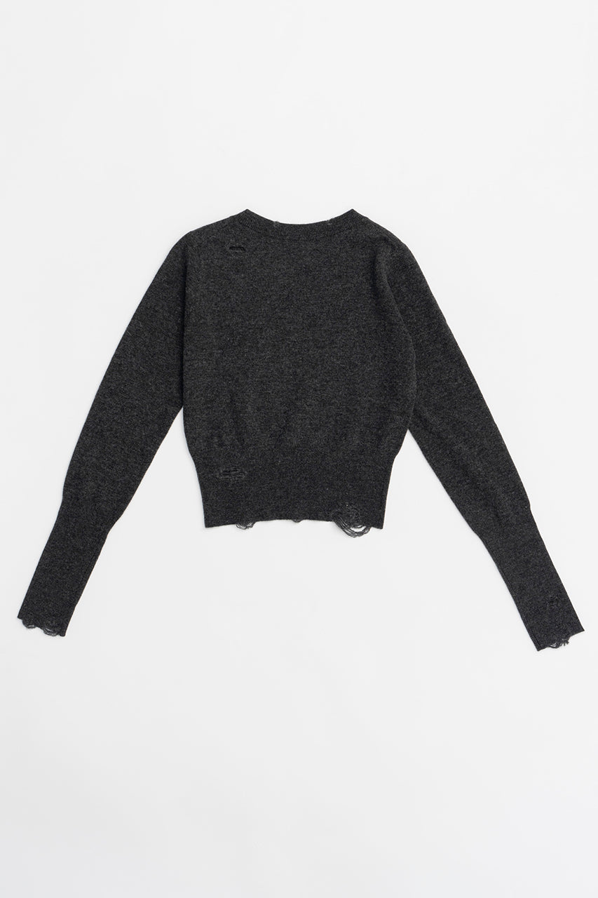 [24Autumn PRE ORDER] Cashmere Blend Damaged Knit