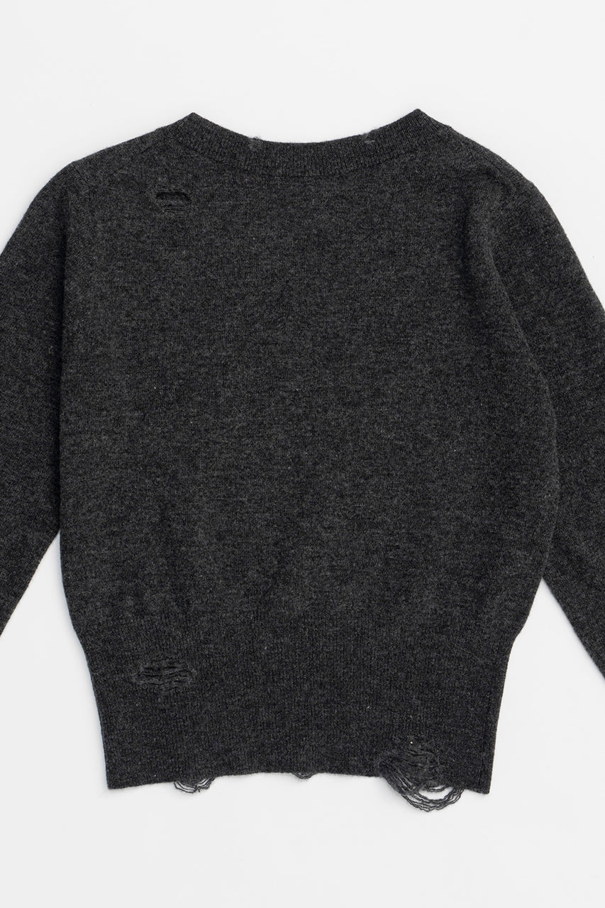 Cashmere Blend Damaged Knit