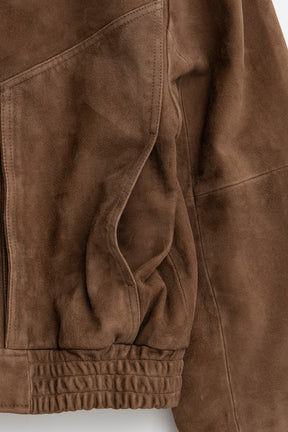 Tuck Pocket High-Neck Suede Blouson - 2026AUTUMN