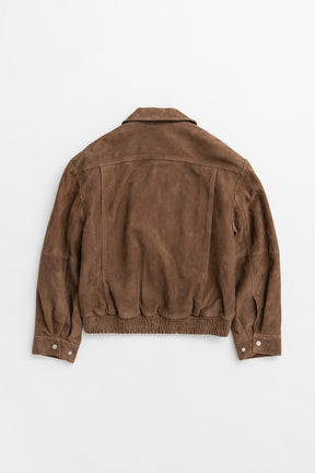 Tuck Pocket High-Neck Suede Blouson - 2026AUTUMN