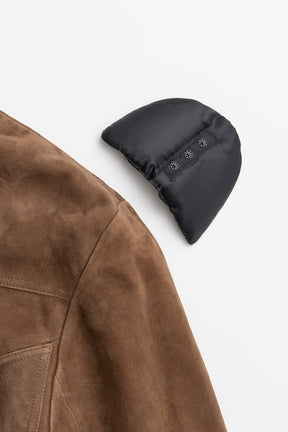Tuck Pocket High-Neck Suede Blouson - 2026AUTUMN
