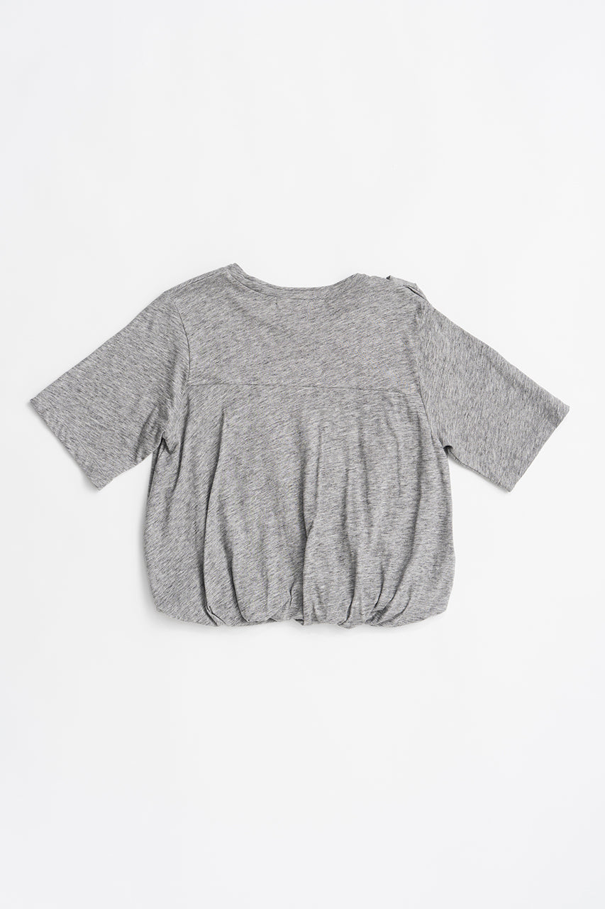 Slub Balloon Hem T-Shirt - 26SUMMER