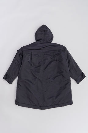 [Weboff Part number] Washed NYLON Voluminouse Middle Coat