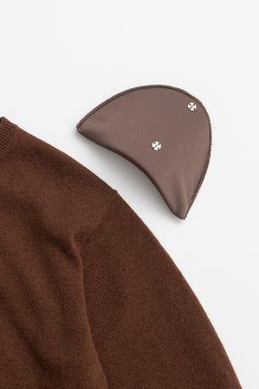 【AYUMI HAMAMOTO COLLABORATION】Merino Wool Shoulder Pad Knit - PRE ORDER