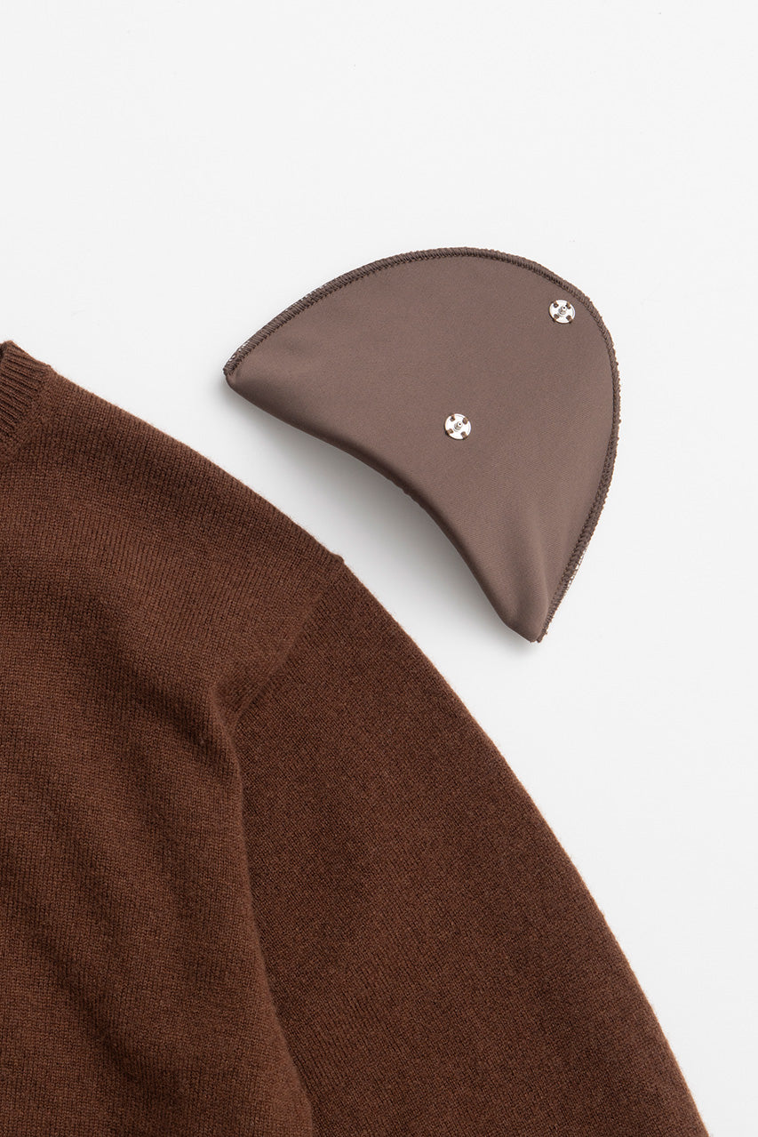 【AYUMI HAMAMOTO COLLABORATION】Merino Wool Shoulder Pad Knit - PRE ORDER
