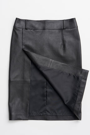【AYUMI HAMAMOTO COLLABORATION】Sheepskin Leather Slit Skirt - PRE ORDER