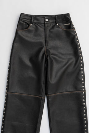 【24WINTER PRE ORDER】Vegan Leather Pants