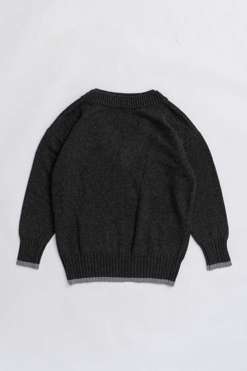 Angora Wool V-Neck Knit - 2025 WINTER