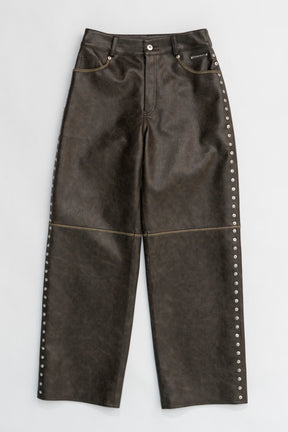 【24WINTER PRE ORDER】Vegan Leather Pants