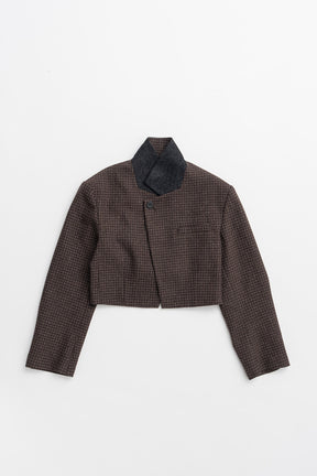 Stand Collar Tailored Short Jacket - 2026AUTUMN