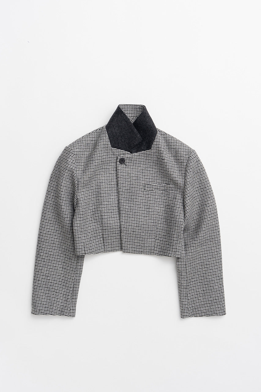 Stand Collar Tailored Short Jacket - 2026AUTUMN