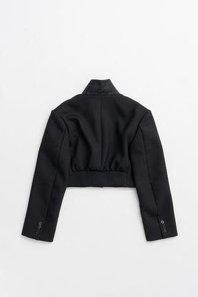 Stand Collar Tailored Short Jacket - 2026AUTUMN