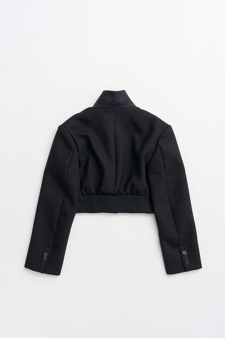 Stand Collar Tailored Short Jacket - 2026AUTUMN