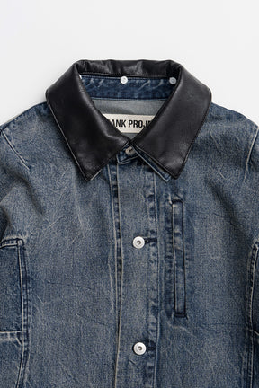 Crinkled Denim Blouson - 2026AUTUMN
