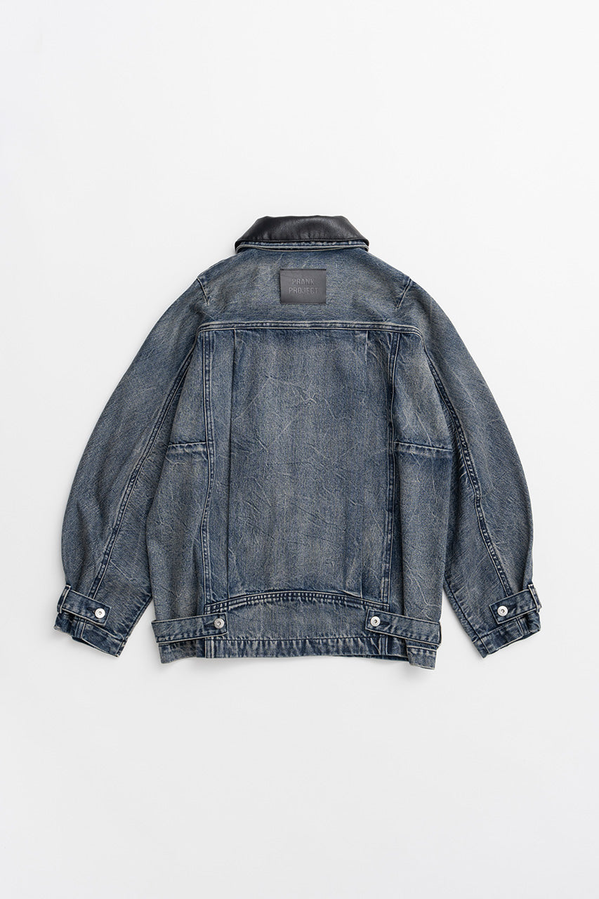 Crinkled Denim Blouson - 2026AUTUMN