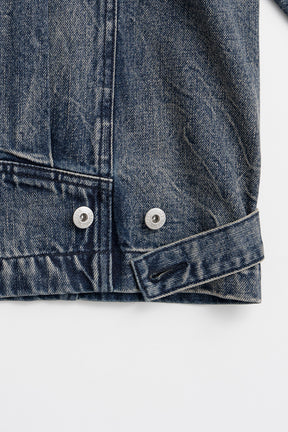 Crinkled Denim Blouson - 2026AUTUMN