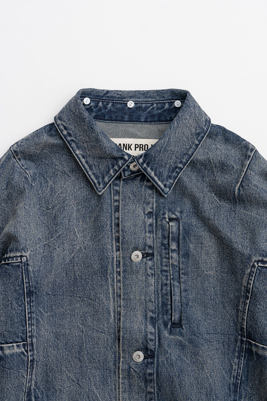Crinkled Denim Blouson - 2026AUTUMN