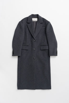Cashmere Blend Wide Shoulder Coat - 2026AUTUMN