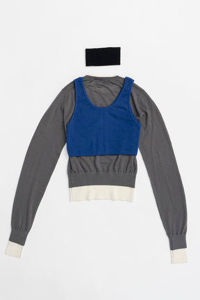 Layered Color Block Knit