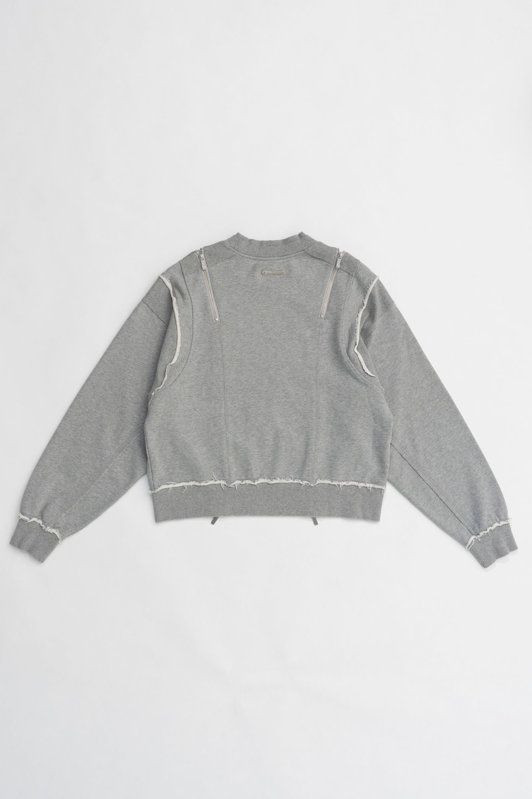 【24WINTER PRE ORDER】Double Zip Crash Sweatshirt