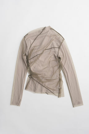 Tulle Layered Drape Top - 2026 SPRING