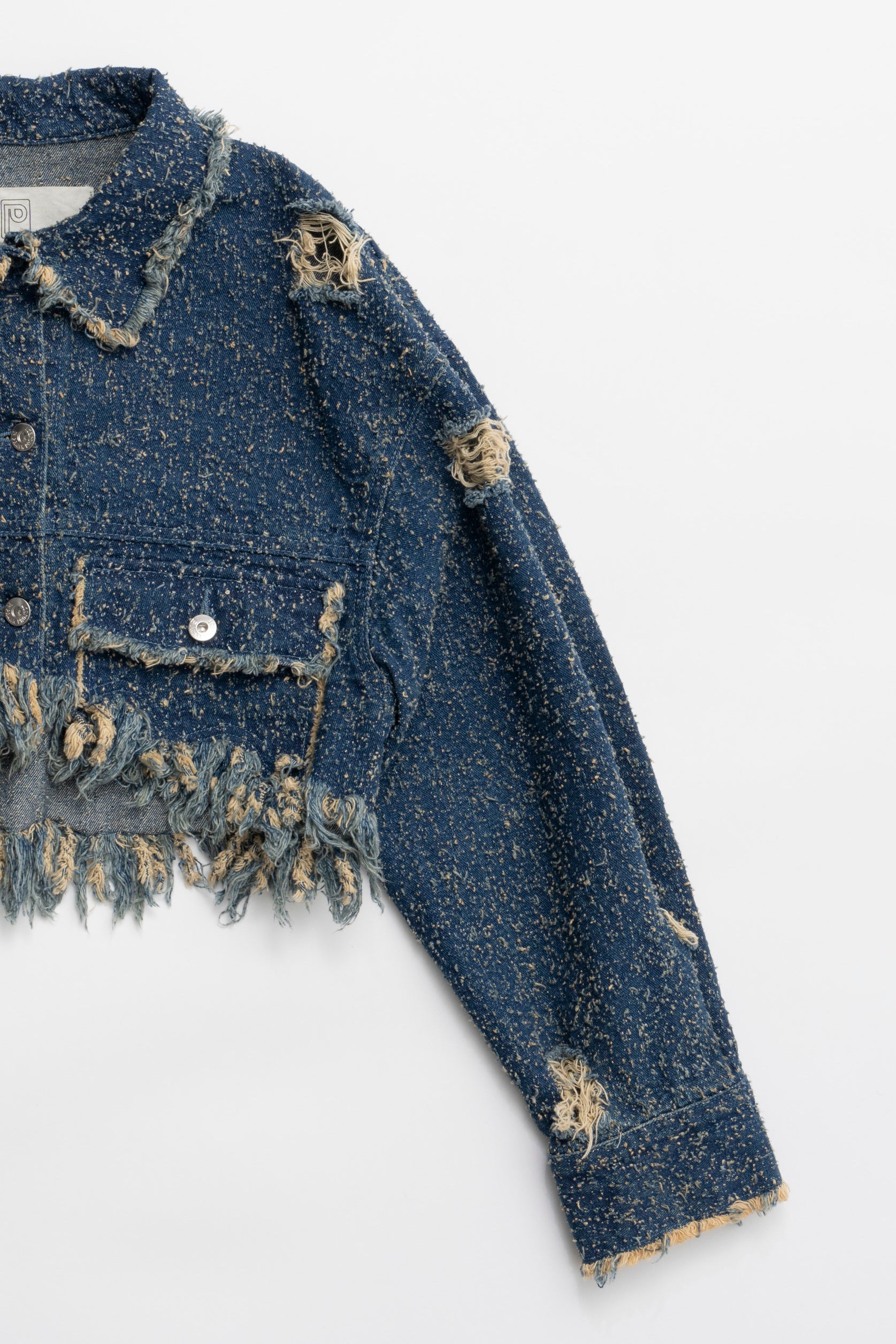 【25 SPRING PRE ORDER】Tweedy Denim Blouson