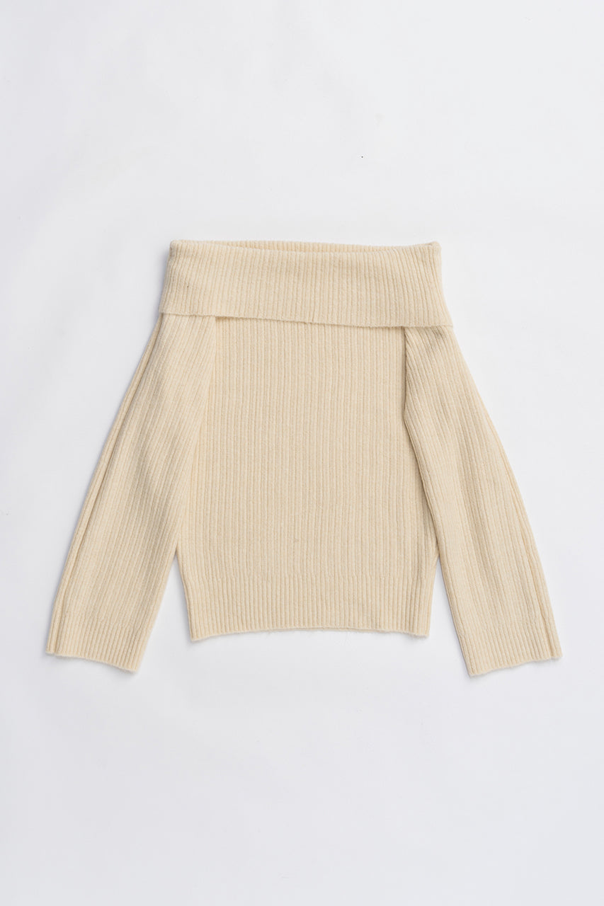 Off-Shoulder Knit - 2025 WINTER