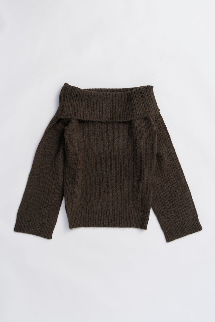 Off-Shoulder Knit - 2025 WINTER