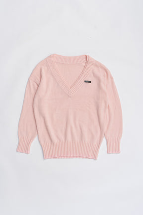 Angora Wool V-Neck Knit - 2025 WINTER
