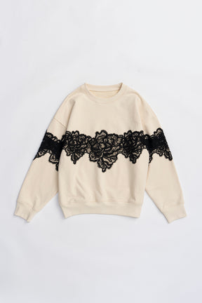 Lace Sweatshirt - 2025 WINTER